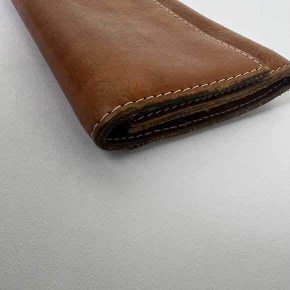 Patricia Nash Terresa Women's Genuine Leather Trifold Snap Wallet 7.75 in Brown - Picture 14 of 16